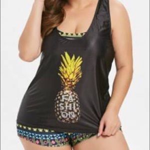 Pineapple 3 piece swim suit